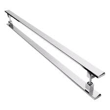 Puxador Inox Retangular Polido 30cm